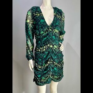 a new day Green Floral Long Sleeve Dress